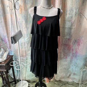 📌Enfocus Studio  Tiered Cocktail - Mother of the Bride - Semi Formal Dress